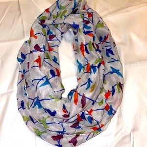 Birds on branches infinity scarf